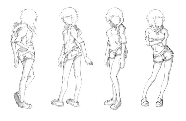 Pose Reference Anime Walking Pose - flow chart