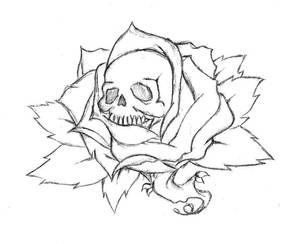 skull rose