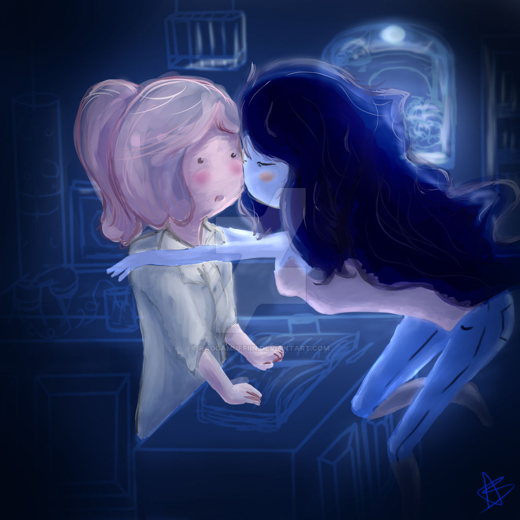 Princess Bubblegum and Marceline in the dark v:2