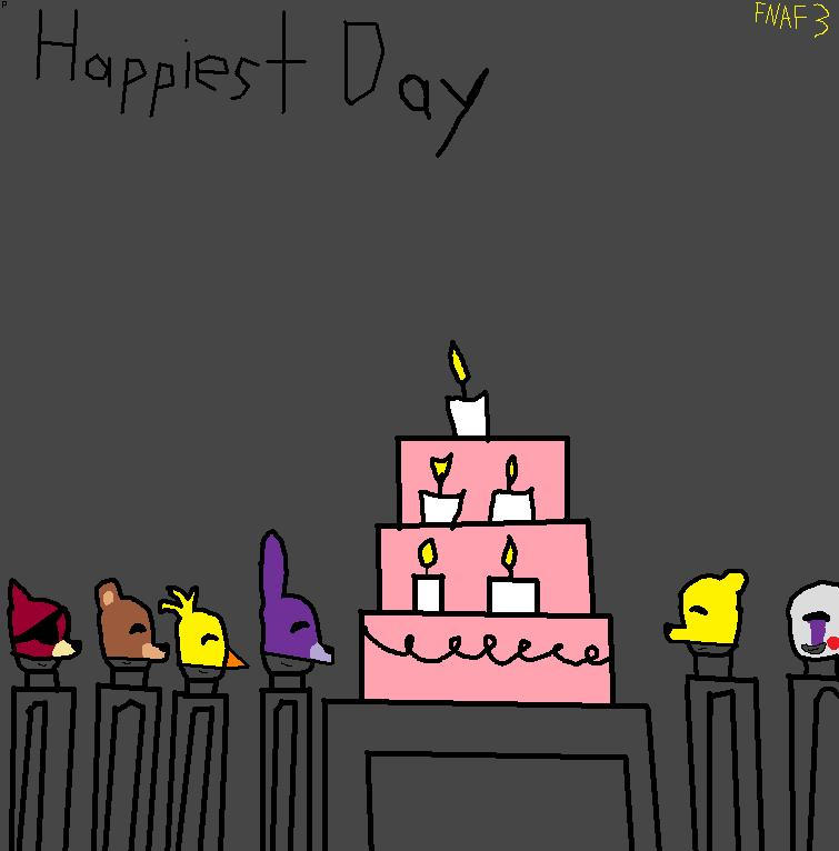 Happiest Day FNAF 3 Minigames Sticker for Sale by EdgeL0rd101