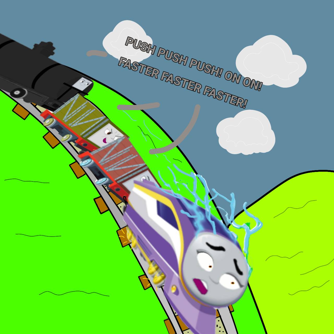 Kana the RUNAWAY TRAIN! by TmazazYT on DeviantArt