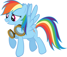 Rainbow Dash with Goggles