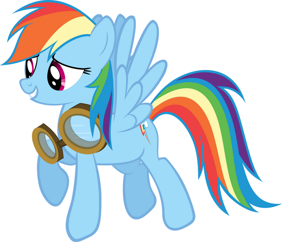 Rainbow top dash goggles
