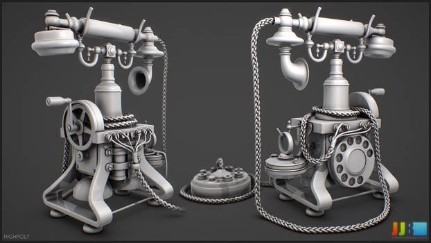 Skeleton Telephone Highpoly