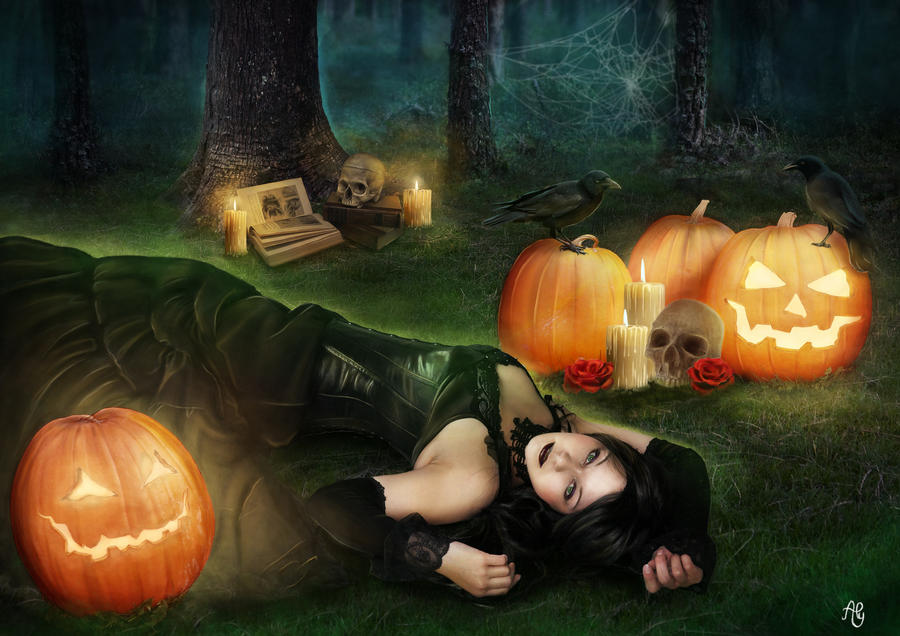 900 x 636 - jpeg. halloween witch alhys deviantart. 
