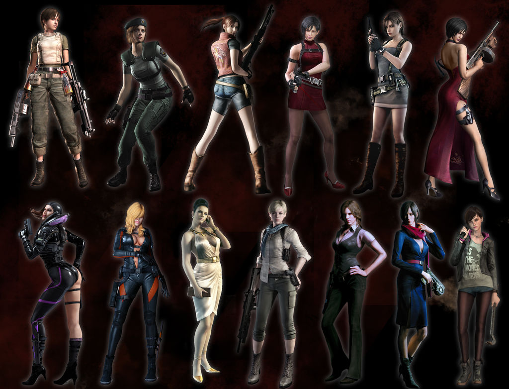 Resident Evil The Girls By Natestarke On DeviantArt resident-evil-the-girls-by-natestarke-on-deviantart