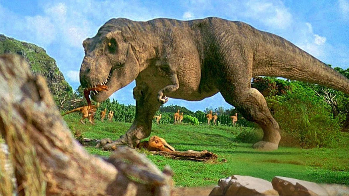 Когда жили динозавры видео. Тираннозавр парк Юрского периода 2. Тираннозавр рекс парк Юрского периода 3. Парк Юрского периода 1993.