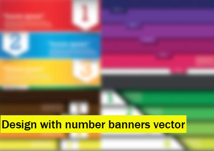 Banner Pattern Numbers Design with numbered banners vector by DarkStaLkeRR on DeviantArt