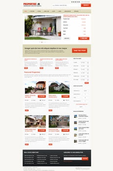 Joomla template - Properties