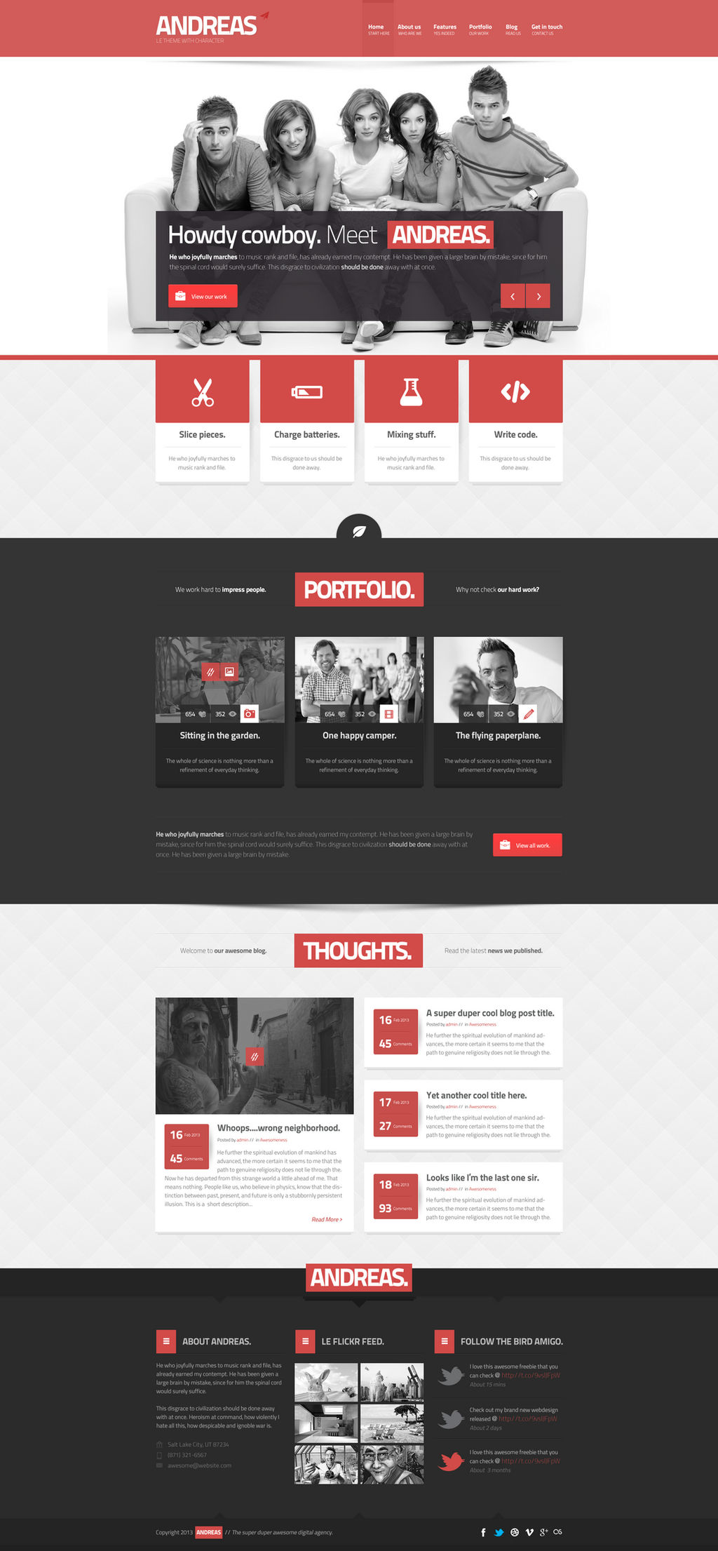 Andreas PSD Template