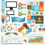 Infographic and diagram design elements