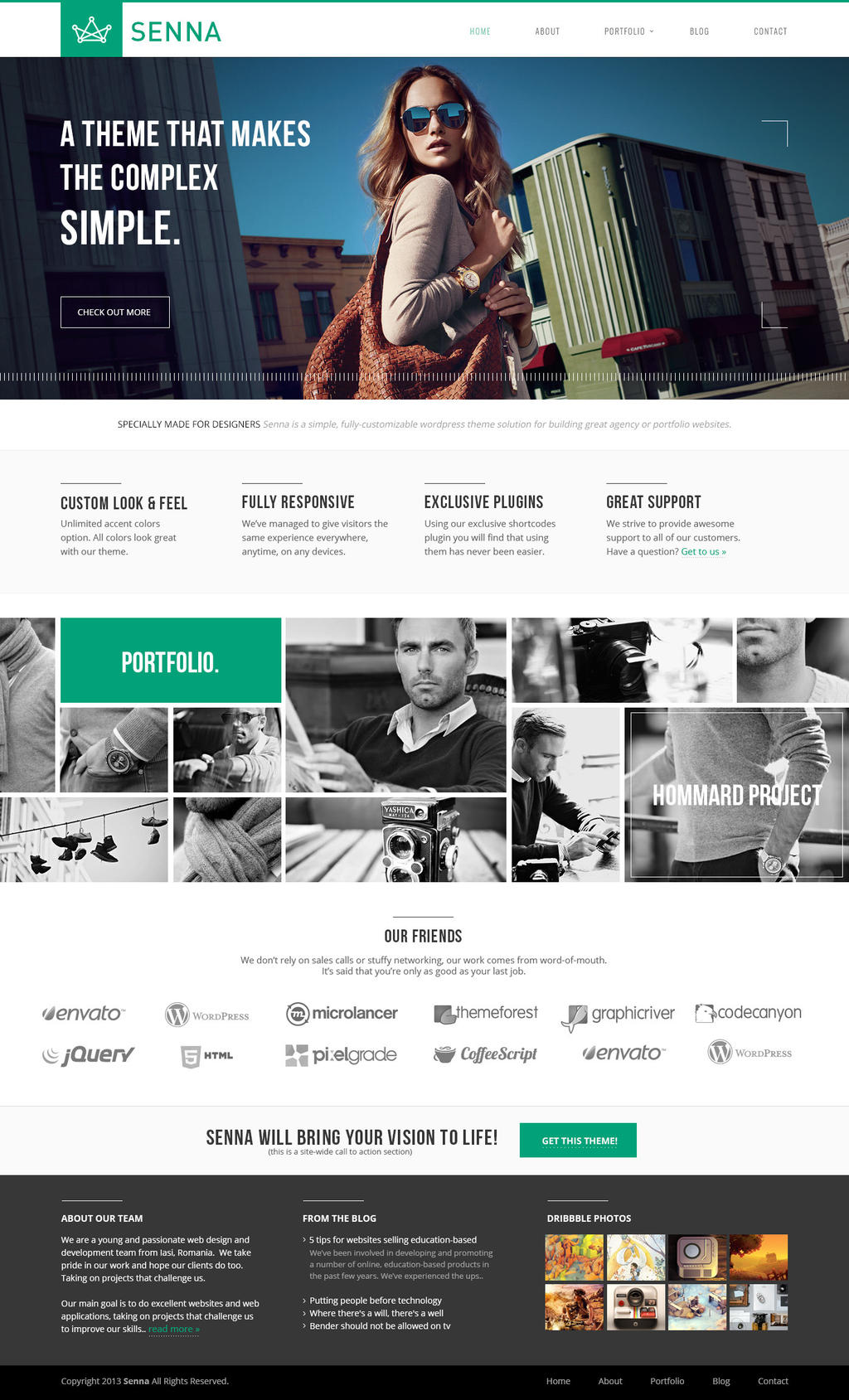 Senna - Portfolio and Blog PSD Template by DarkStaLkeRR on DeviantArt