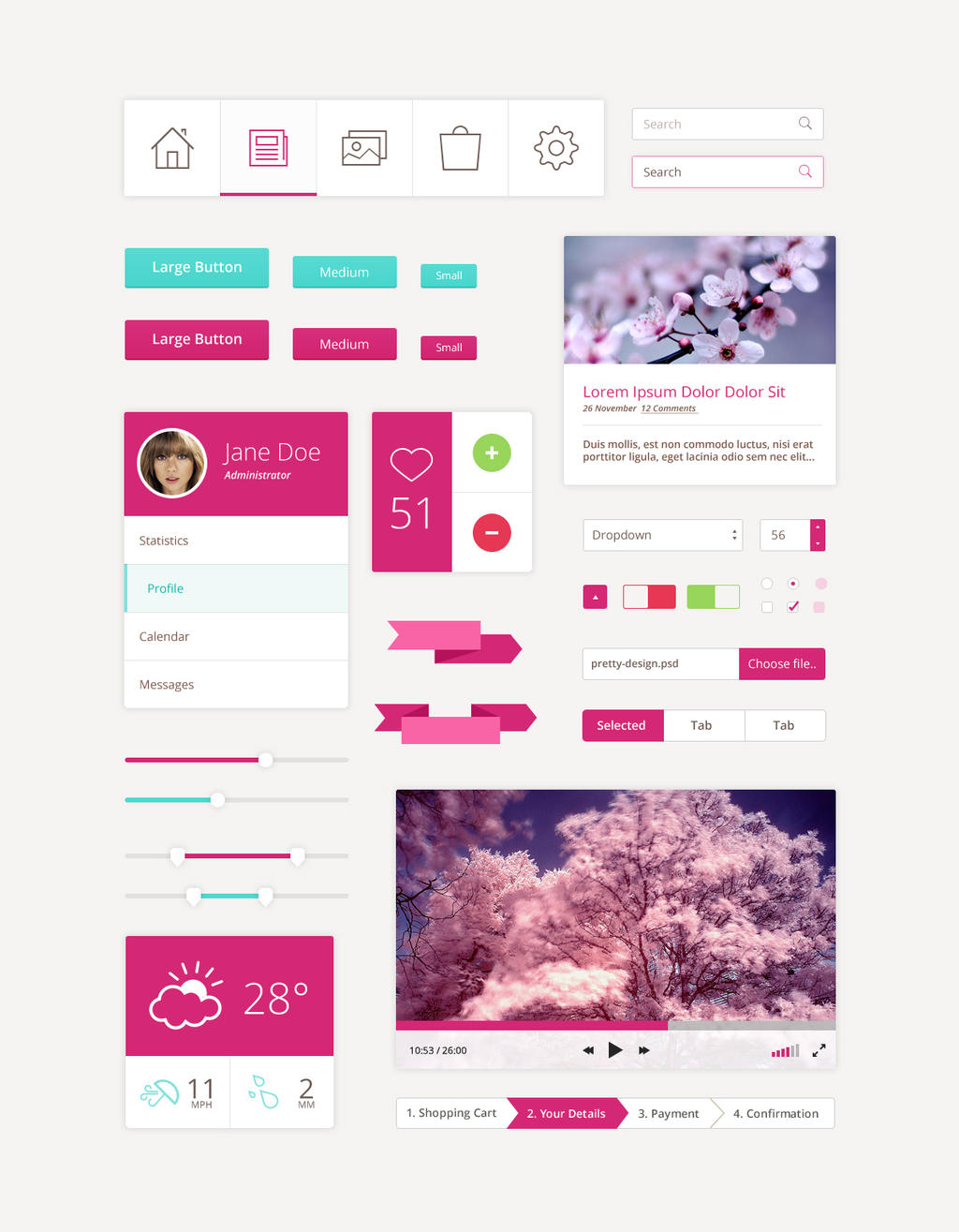 Flat UI Design Kit