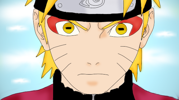 naruto sage mode colored