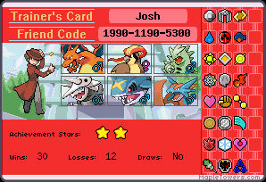 My trainer card.