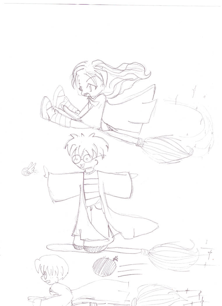 Spongify harry, hermionie, ron by spongify on DeviantArt