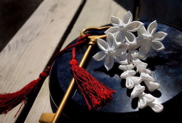 Wedding Wish. Kanzashi.