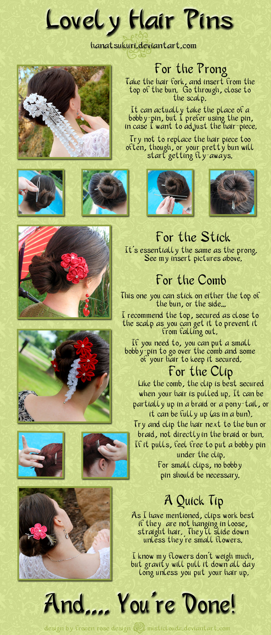 How to Wear Kanzashi 02