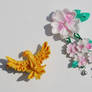 Kiss a Canary. Spring Kanzashi