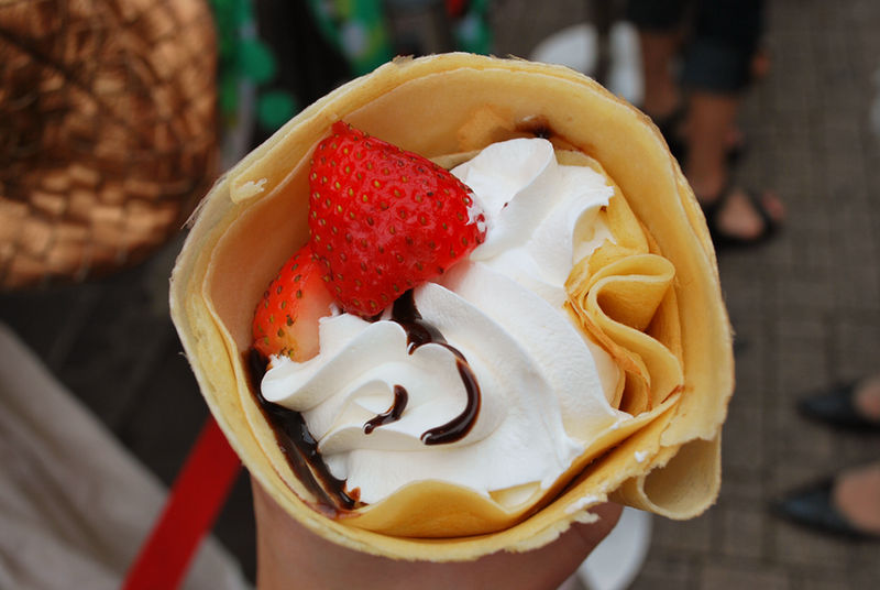 Harajuku Crepe. Japanese food. by hanatsukuri