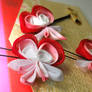 Bleeding Heart. Bobby Pin Set