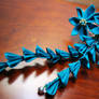 Sparkle Blue. Tsumami kanzashi