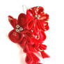 Red Orchid Inspired Kanzashi.