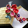 Red Candy. Small is cute! (Tsumami Kanzashi)