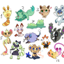 Pokemon adopts  - CLOSED