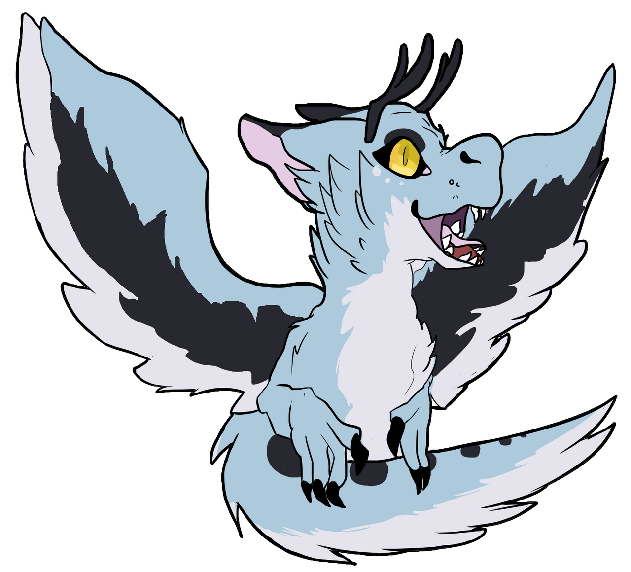 they call him the fluffy raptor by petloverz on DeviantArt