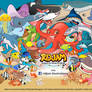 Sea Life Cartoon Character
