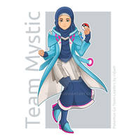 Pokemon Go Leader of Team Mystic in Hijab Version 