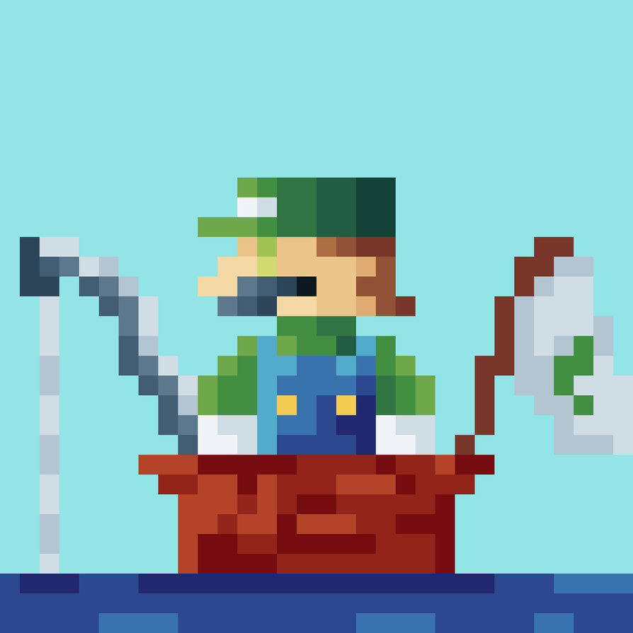 Luigi Pool Raft Luigi Boat by DevianLuigi on DeviantArt