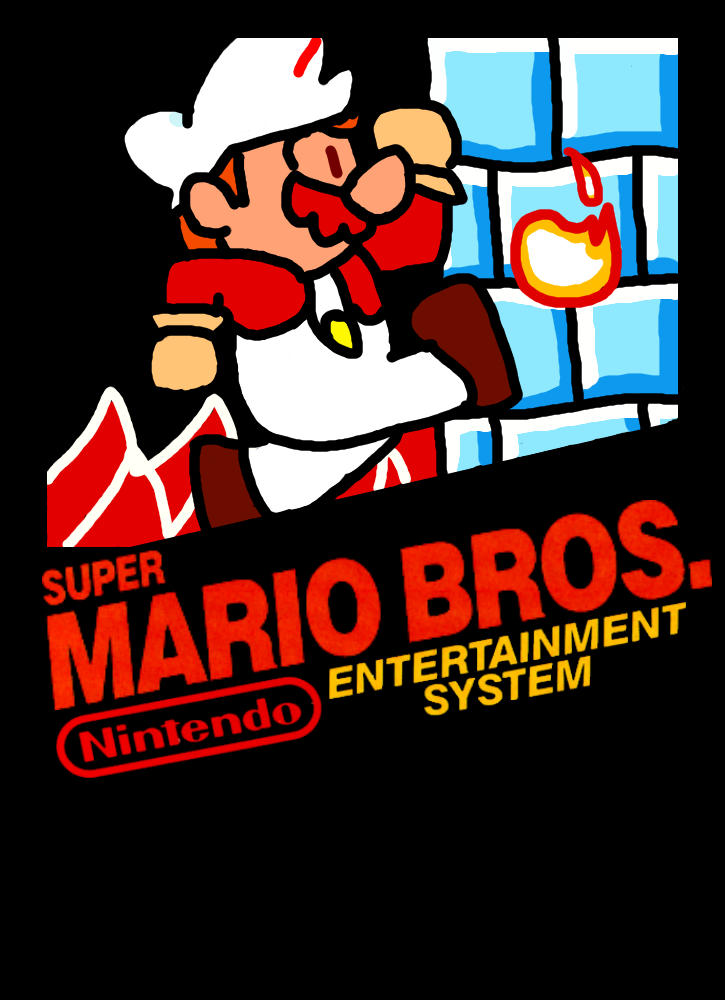 super mario bros nes box art redraw by rubynerd on DeviantArt