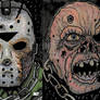 Jason Voorhees Friday 13th Sketch Cards by NO!