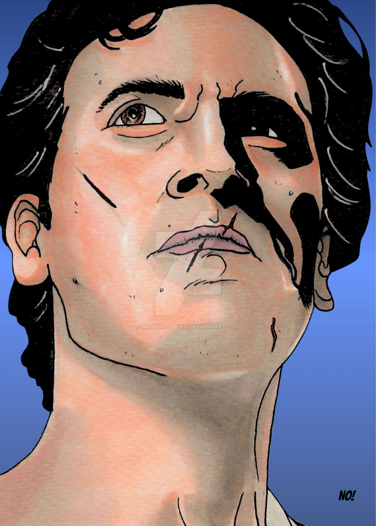 Ash Williams by Nathan OBrien aka NO!