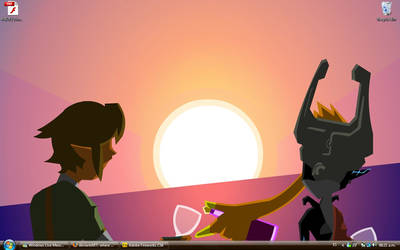 Romantic Sunset: Midna n Link