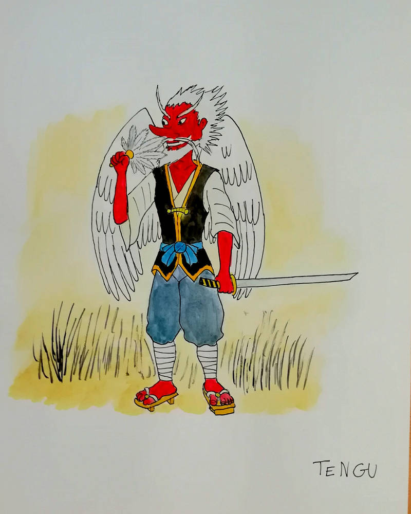 Yokai : Tengu. by ANATOLESTING on DeviantArt