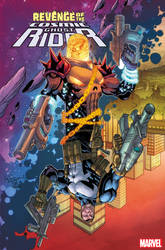Marvel Comic Ghost Rider variant cover art