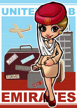 emirates female cabin crew