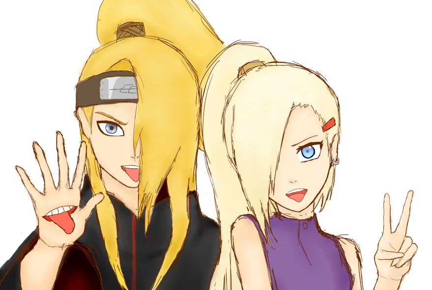 Ino Deidara : Stick out your tongue, blondie!