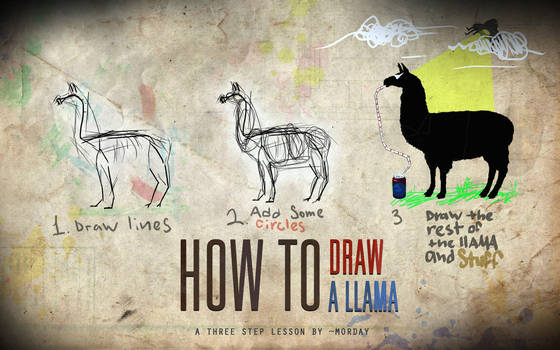 How to draw a llama