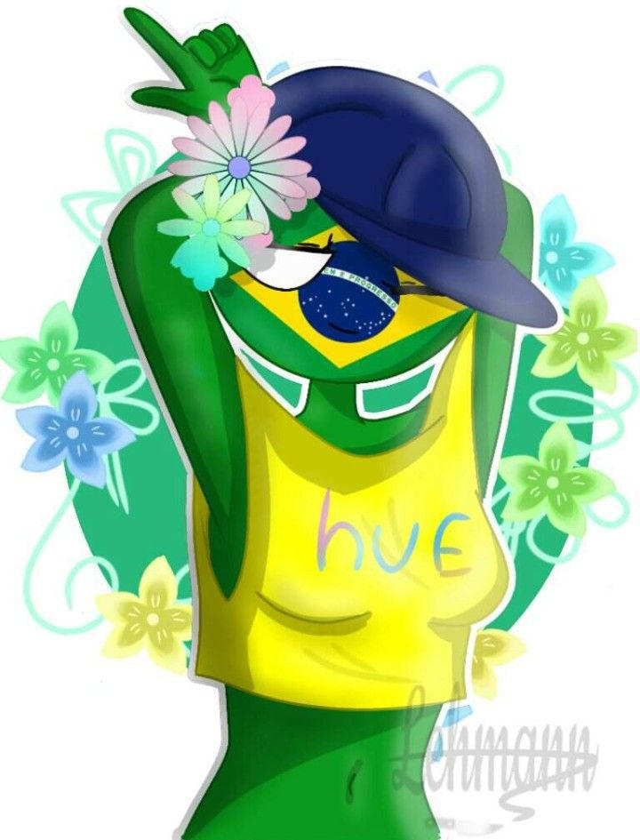 Brazil, Countryhumans, bikini / CH:Aquarela do Brasil - pixiv