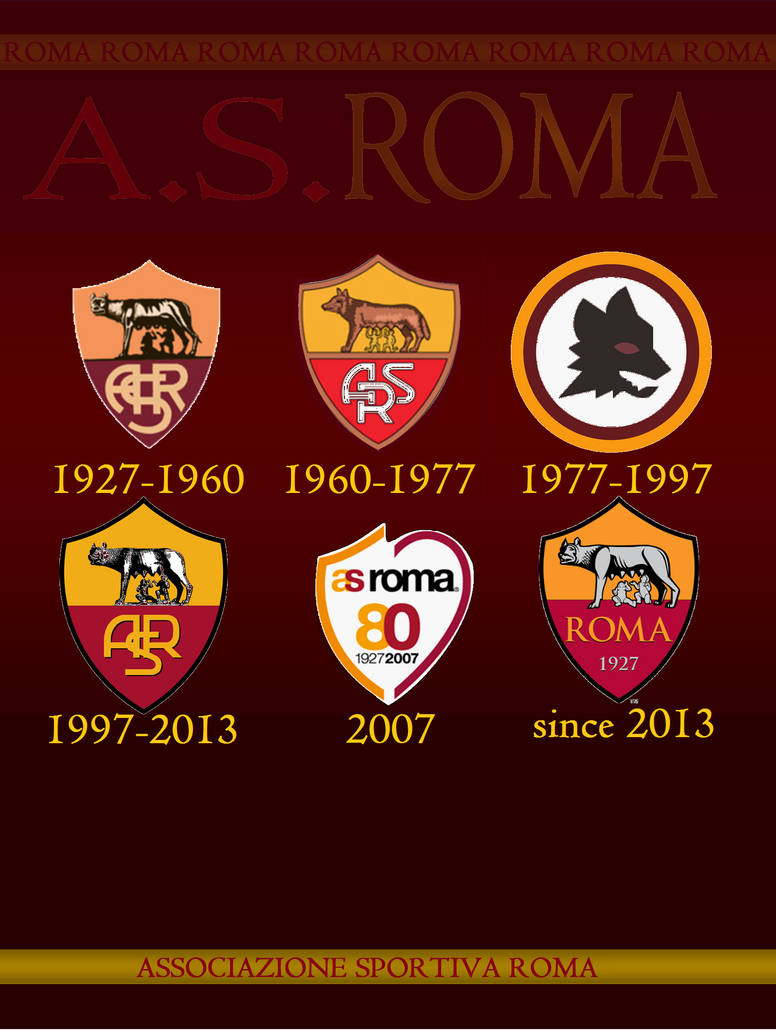 AS Roma logo history by italianvolcano on DeviantArt