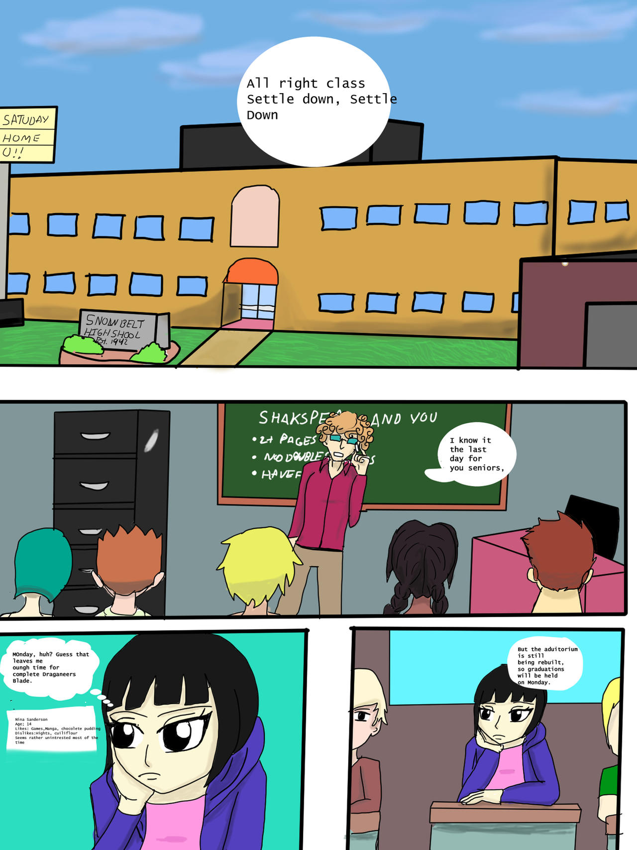 Webcomics Deviantart Webcomic page one by ArtHero21 on DeviantArt