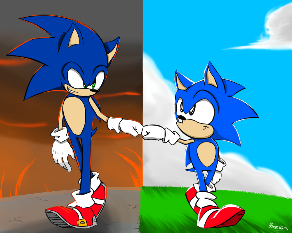 Here's a cute fist bump between Sonic and Classic Tails! :  r/SonicTheHedgehog