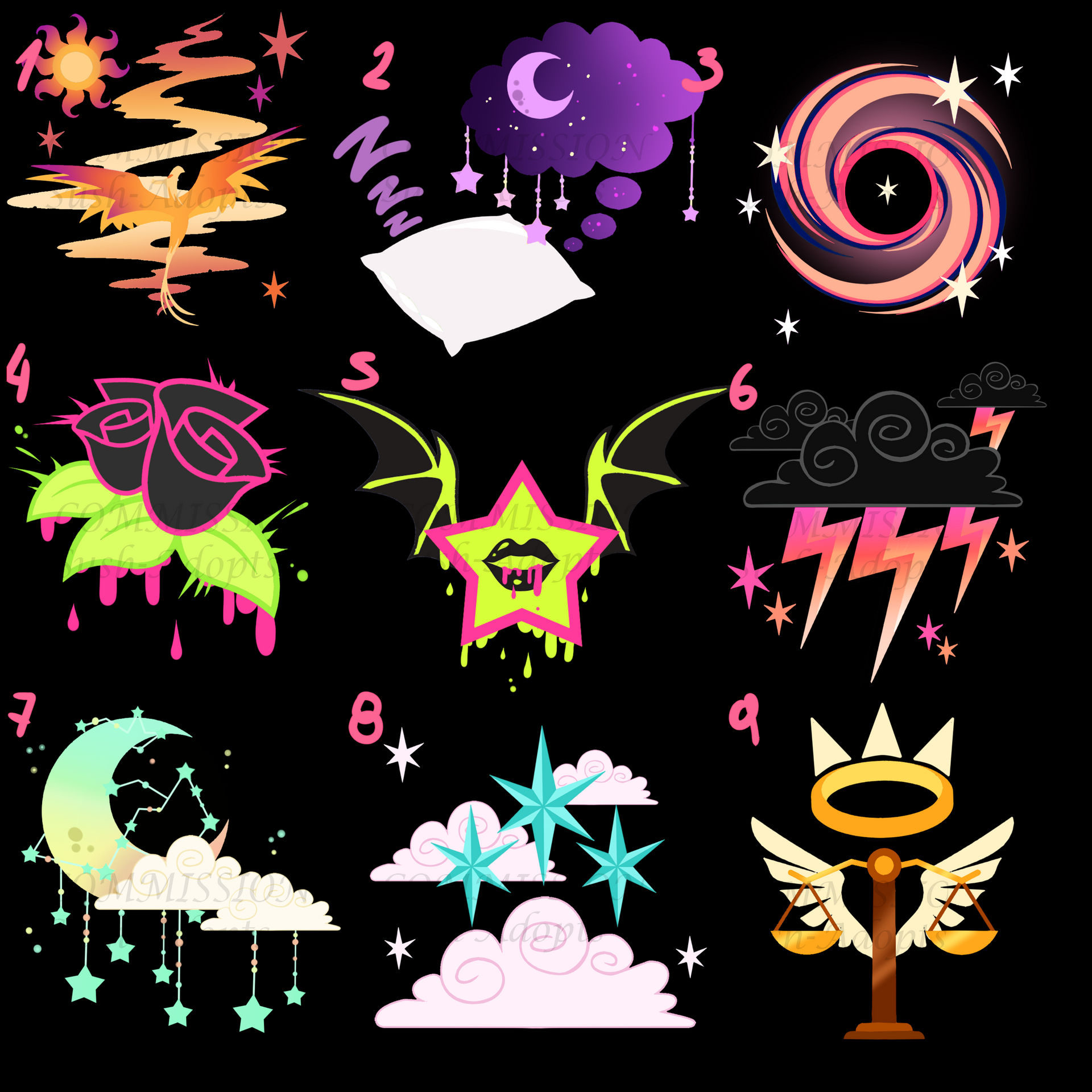Shell Cutie Mark CUTIE MARK ADOPTABLE BATCH - 2/9 by Sush-Adopts on DeviantArt