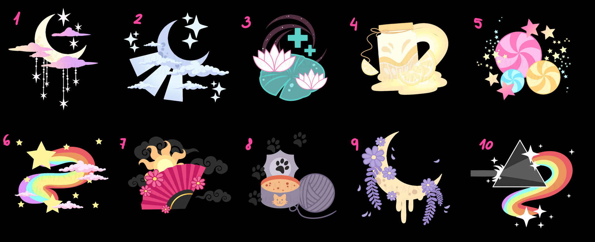 Shell Cutie Mark CUTIE MARK ADOPTABLE BATCH - 2/10 by Sush-Adopts on DeviantArt