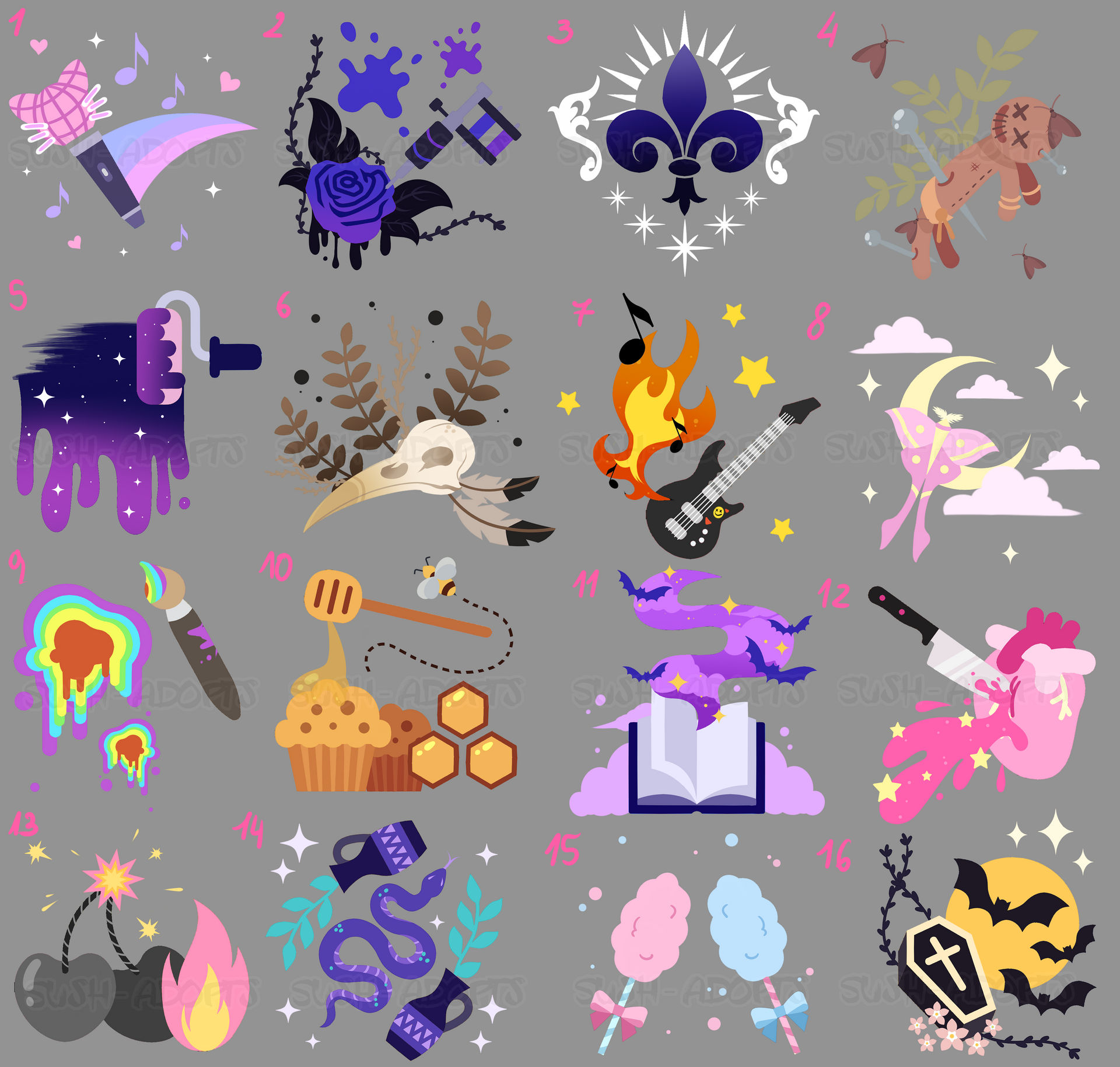 Shell Cutie Mark CUTIE MARK ADOPTABLE BATCH - 7/16 by Sush-Adopts on DeviantArt