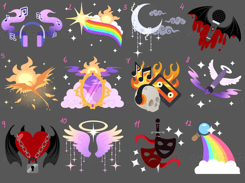 Shell Cutie Mark CUTIE MARK ADOPTABLE BATCH -9/12 by Sush-Adopts on DeviantArt